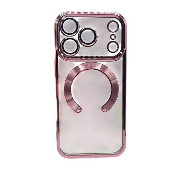 Other - iPhone 17 Pro Clear Protective Case Pink‎ Metallic Trim NEW
